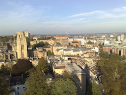 View over Bristol from Cabot Tower, Clifton